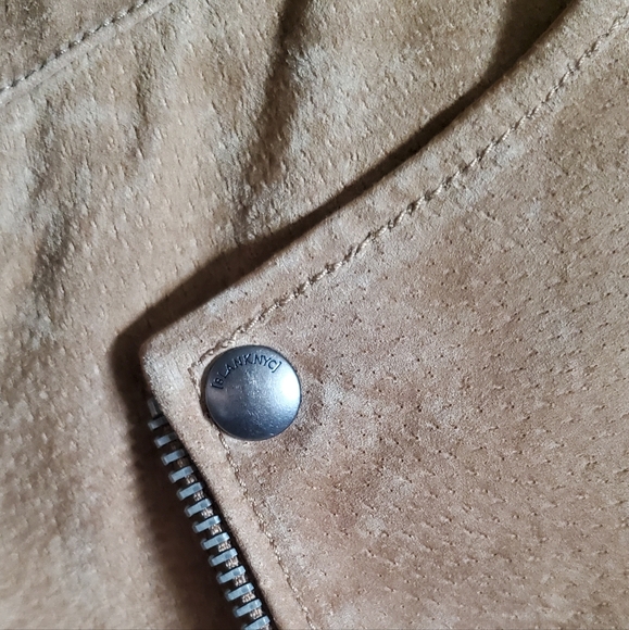 New BLANKNYC BLANK NYC NO LIMIT SUEDE MOTO JACKET in SAND STONER S Small NWOT - Picture 6 of 7